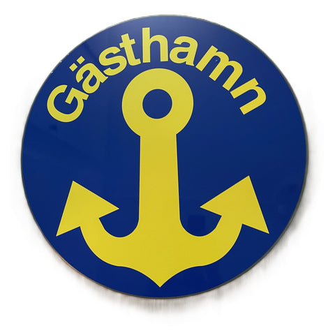 Skylt "Gästhamn"
