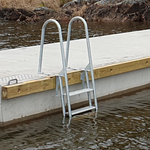 Badstege med aluminiumsteg